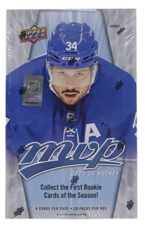 2023/24 Upper Deck MVP Hockey Hobby Box 20 Packs per Box, 8 Cards per Pack