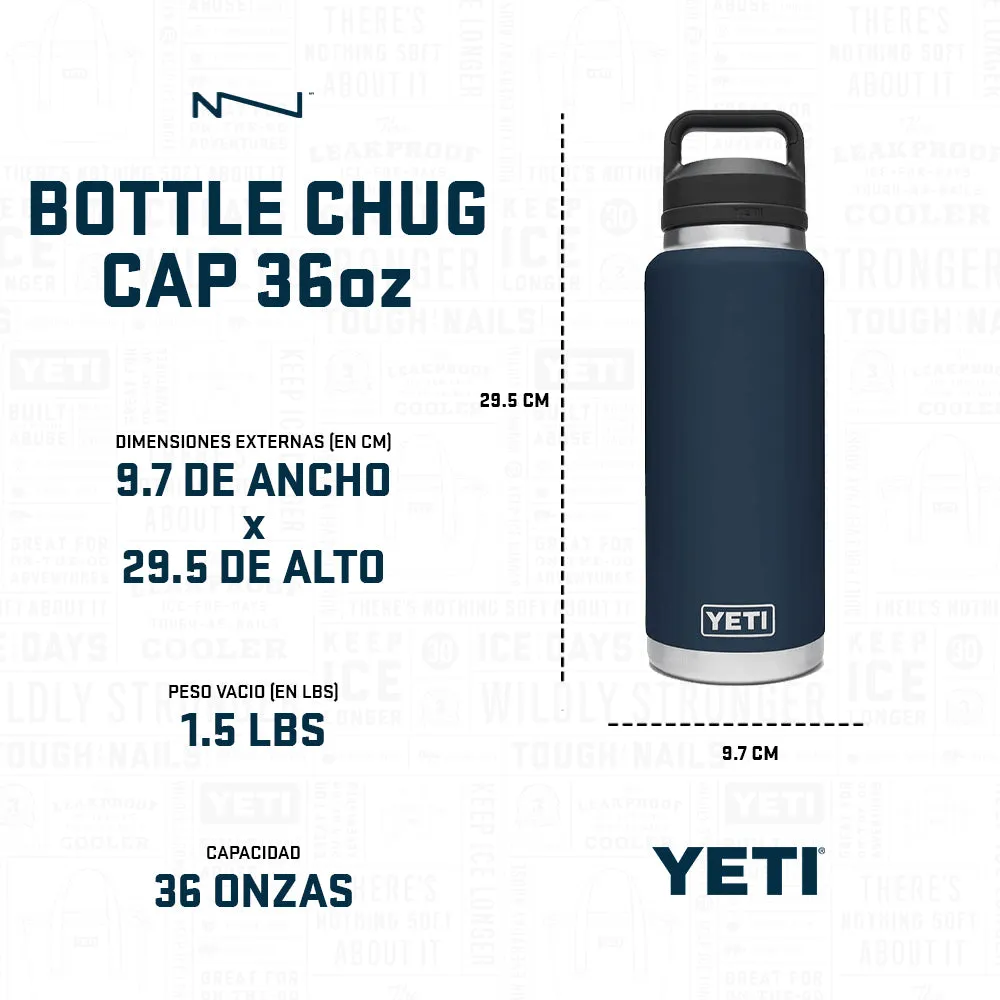 21071070013 TERMO RAMBLER 36 oz CHUG CAP ACERO MARCA YETI