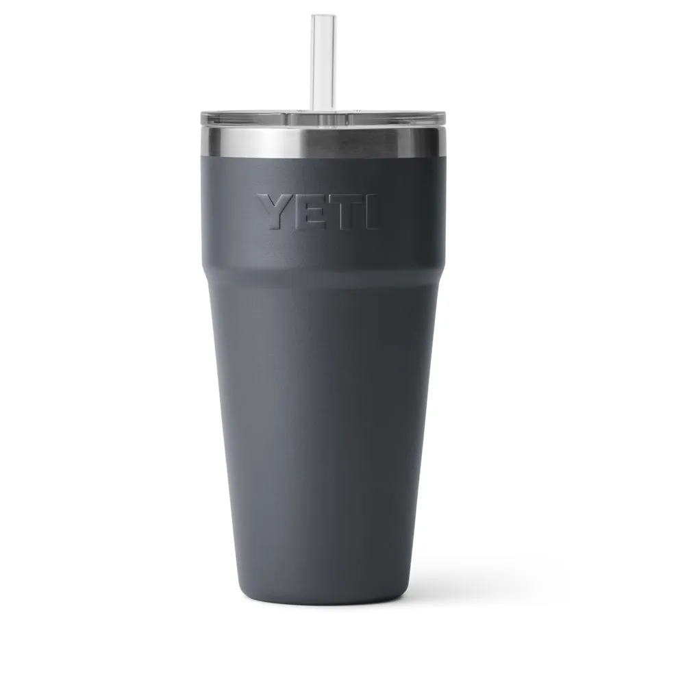 21071501189 TERMO RAMBLER 26oz STRAW CUP CHARCOAL MARCA YETI