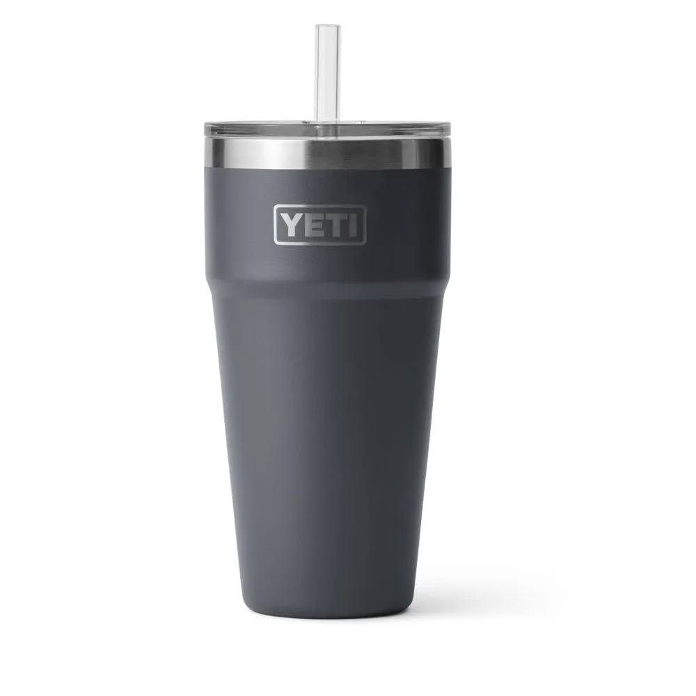 21071501189 TERMO RAMBLER 26oz STRAW CUP CHARCOAL MARCA YETI