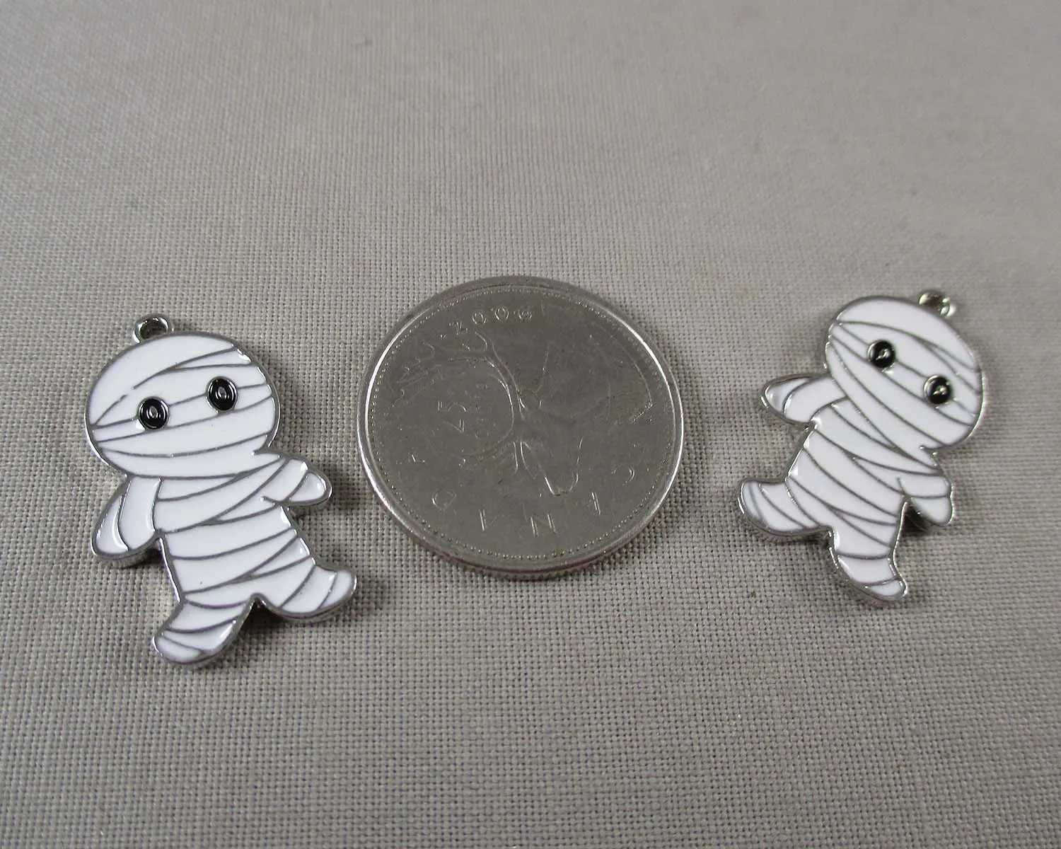 50% OFF!! Enamel Mummy Charms 2pcs (1201)