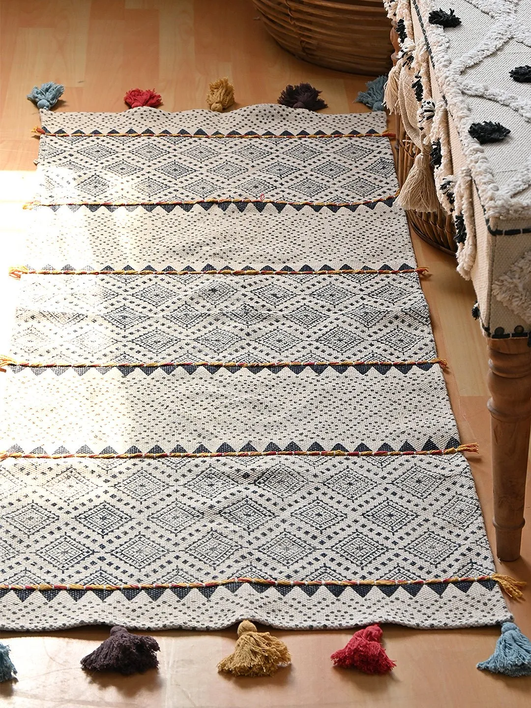 ADAM-BLOCK PRINTED FLOOR RUNNER