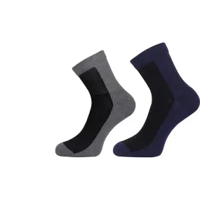 Adidas Heel & Toe Cushion High Ankle Socks (Colligiate Navy/Grey)