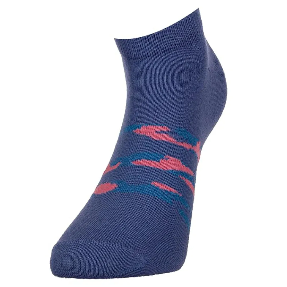 Adidas Women's Flat Knit Low Cut Socks (Wild Pink/Crew Blue/Halo Silver))