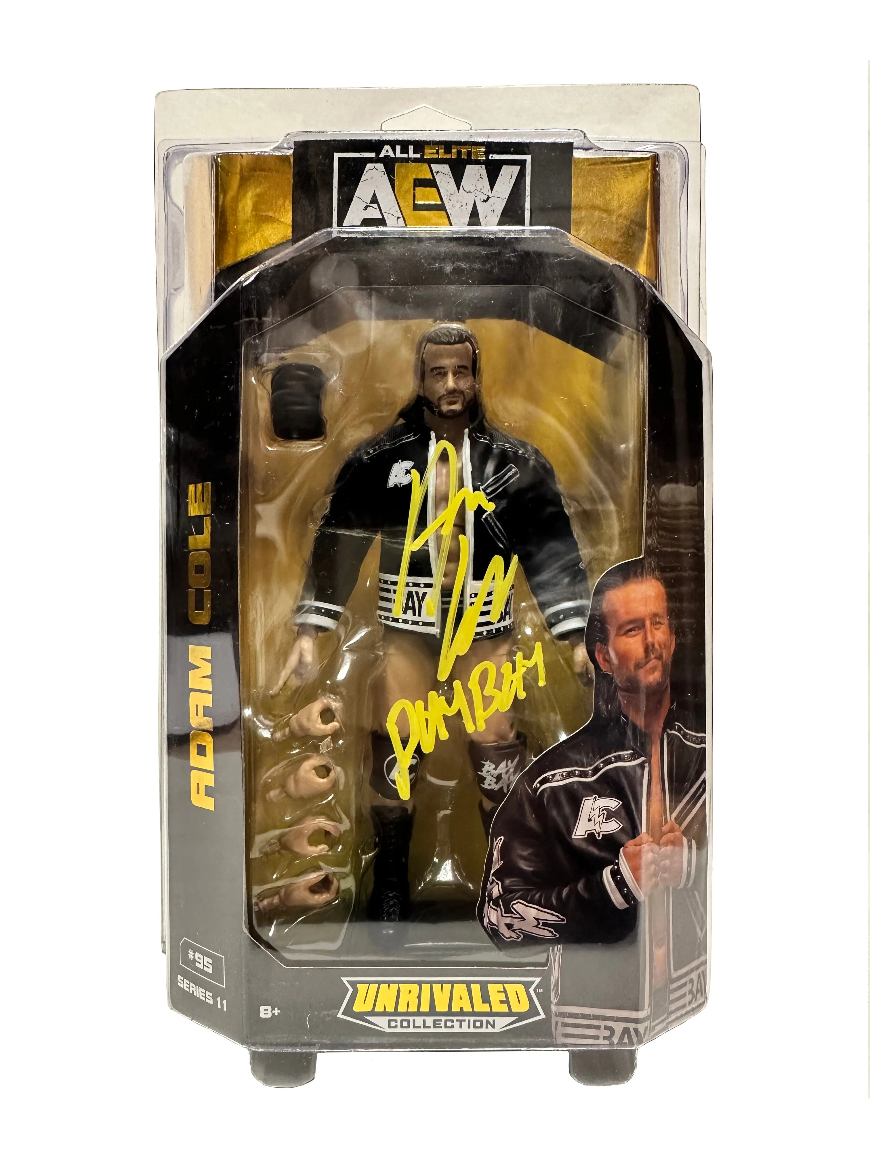 AEW : Unrivaled Series 11 : Adam Cole Figure * Hand Signed *