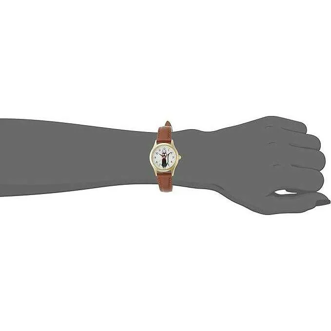 ALBA GHIBLI COLLABORATION KIKI'S DELIVERY SERVICE JIJI DESIGN BROWN LADIES WATCH ACCK405