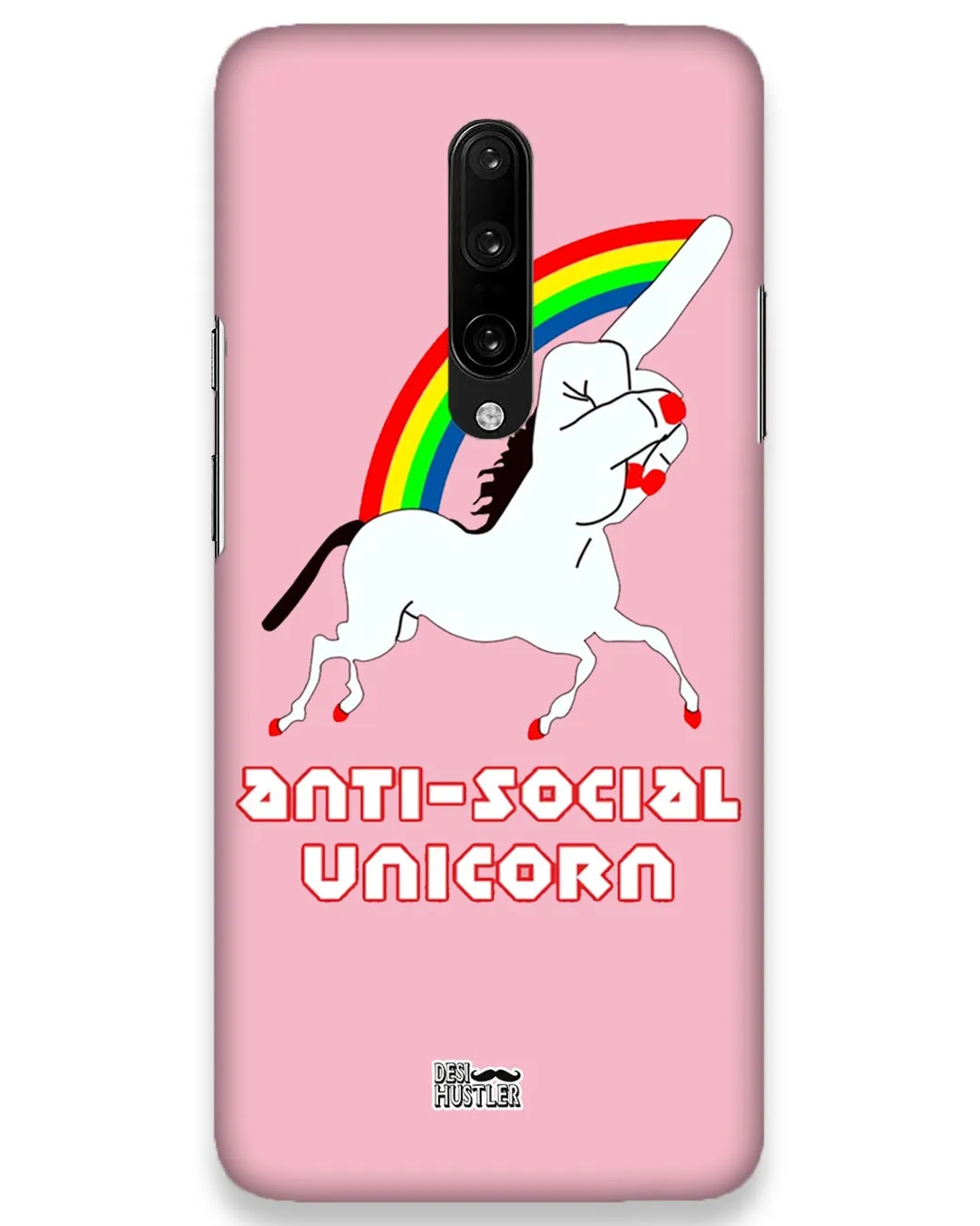 ANTI-SOCIAL UNICORN  | OnePlus 7 Phone Case