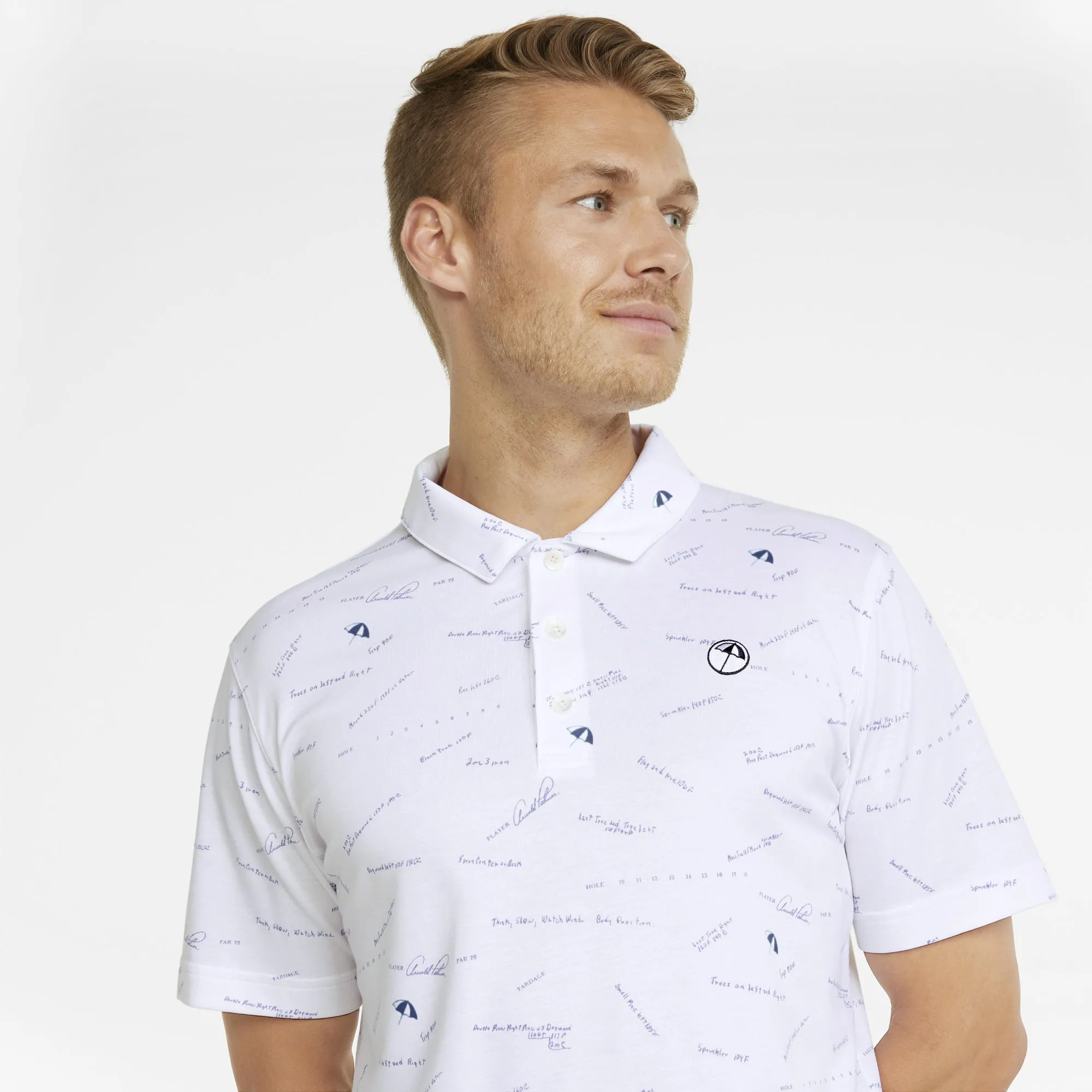 AP CLOUDSPUN Scorecard Golf Polo