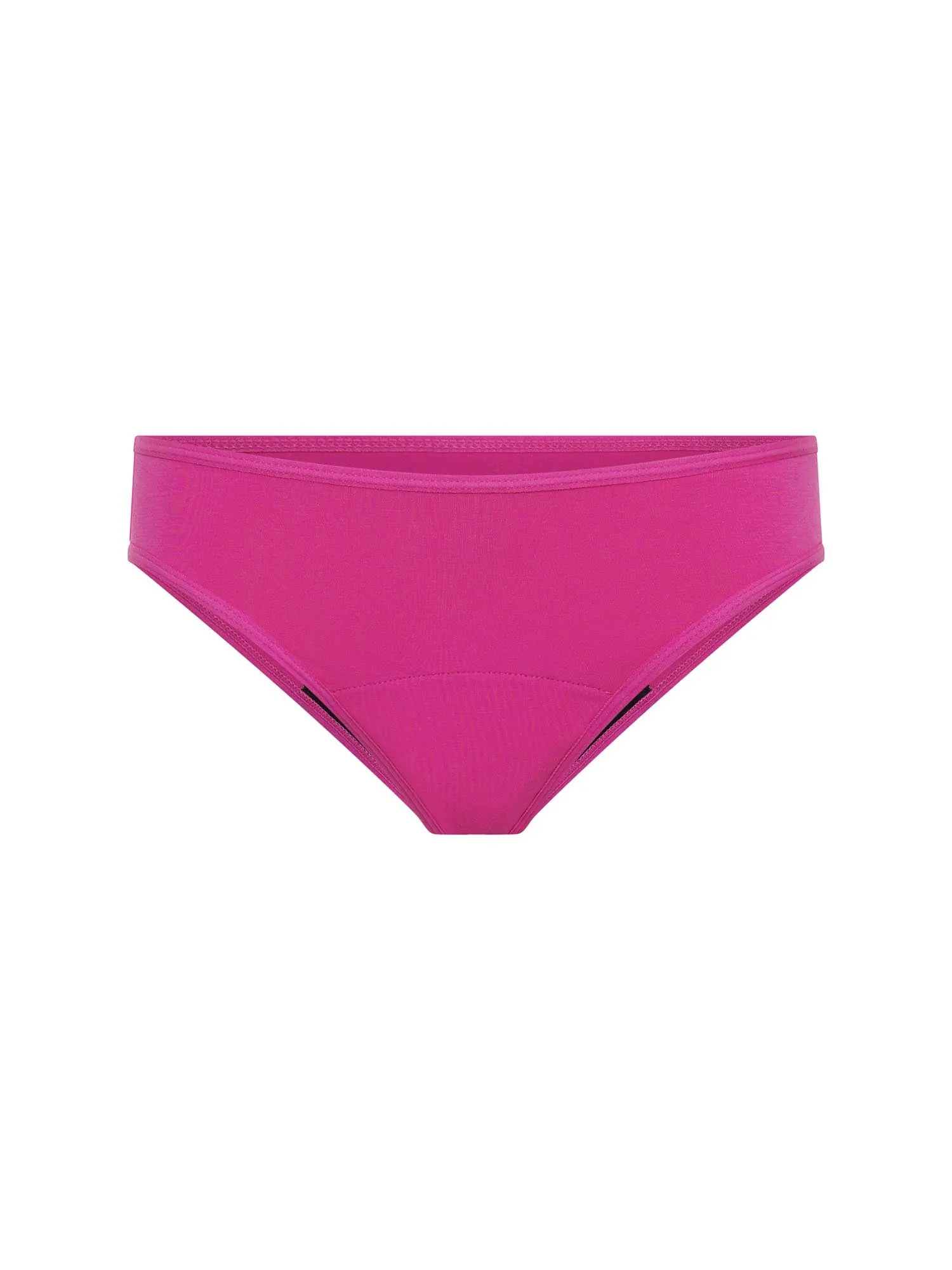 Basic Mid-Rise Bikini Moderate-Heavy Fandango Pink