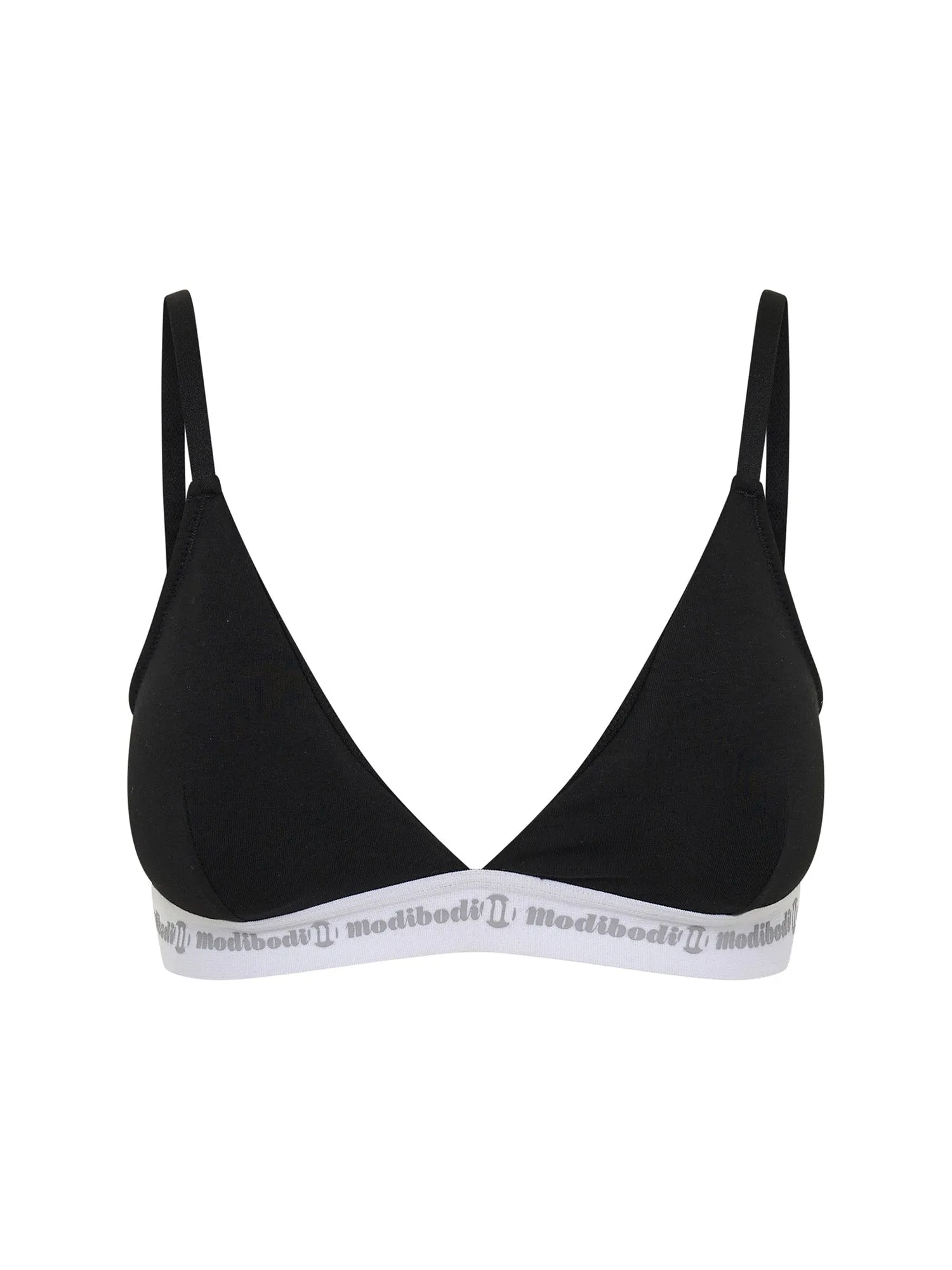 Basic Triangle Bralette Black