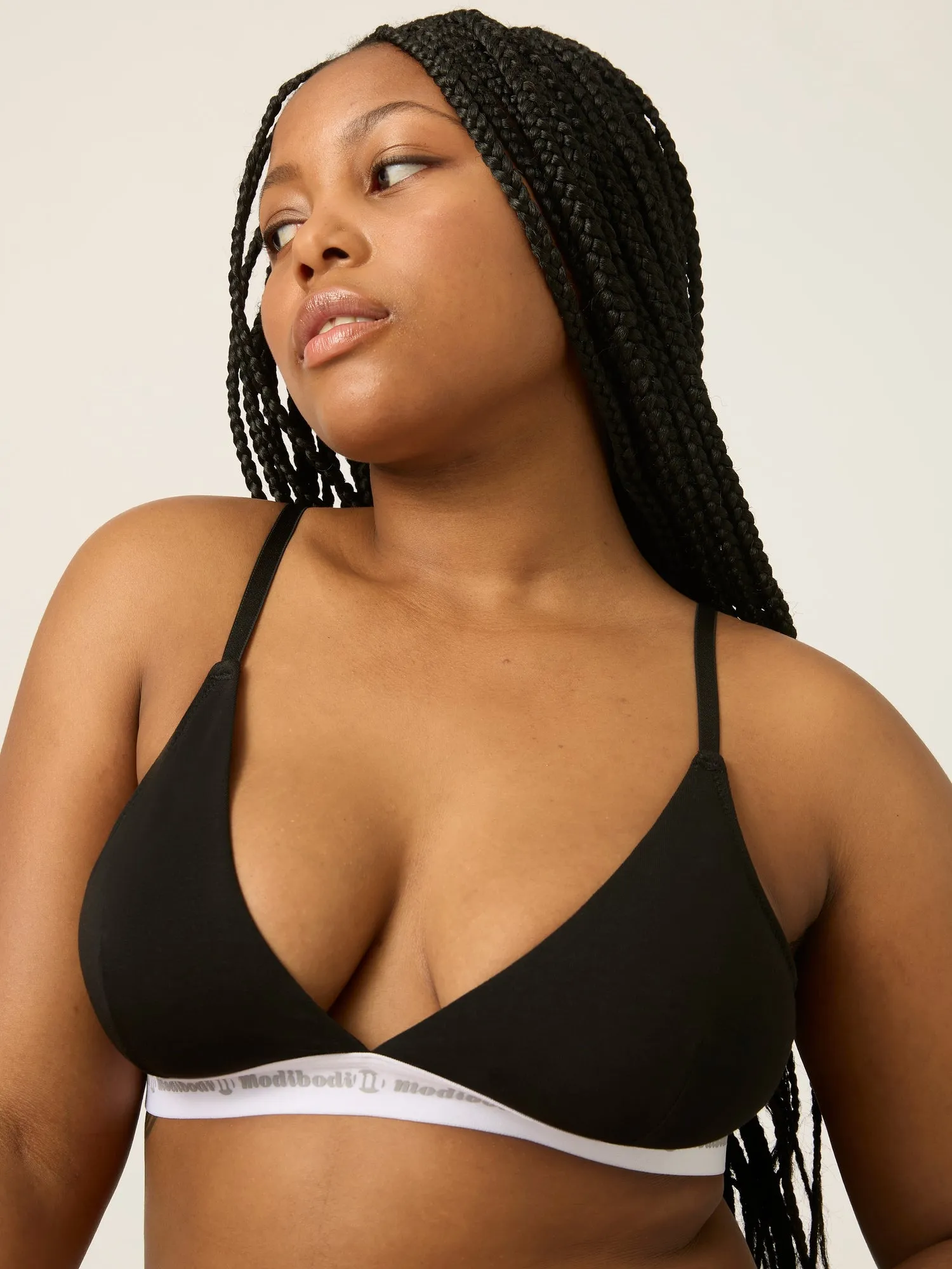 Basic Triangle Bralette Black