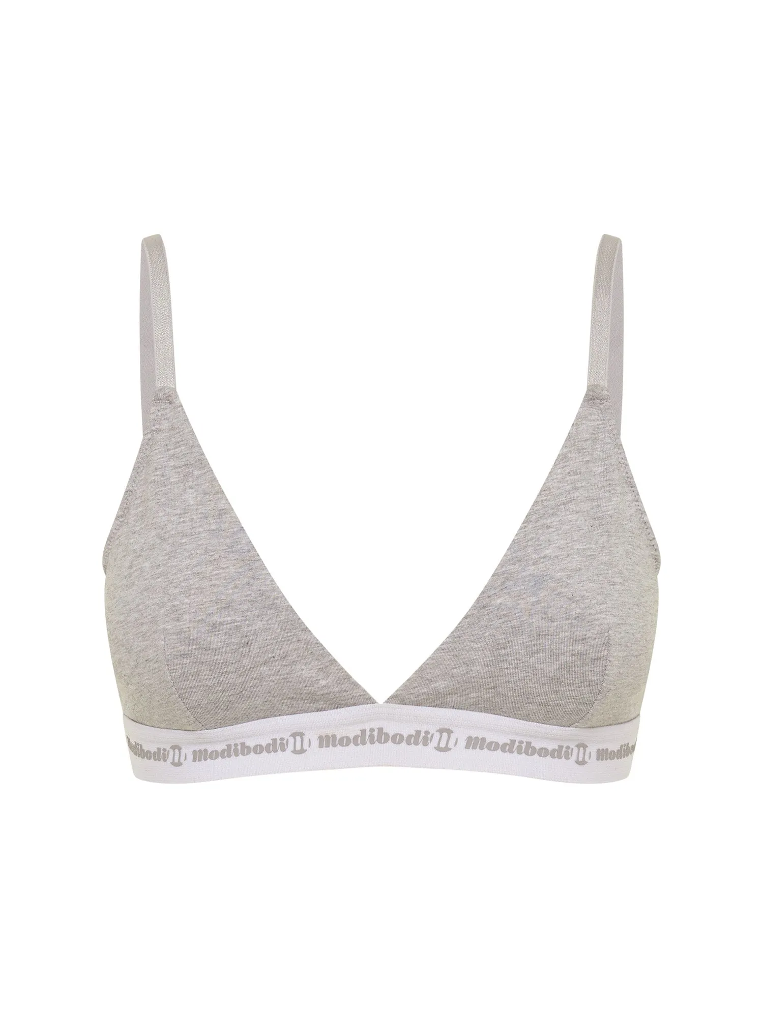 Basic Triangle Bralette Grey Marle