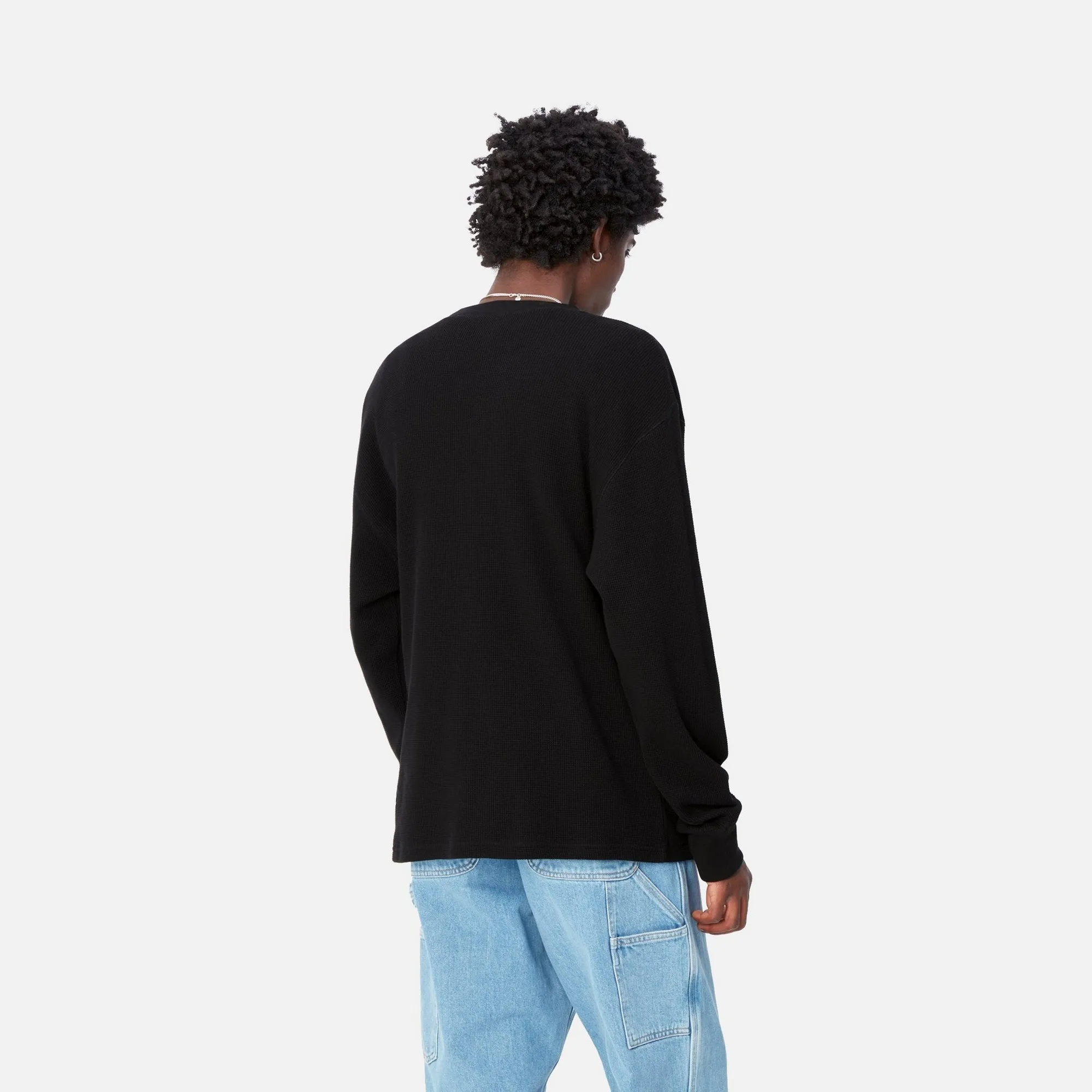 Basics Script Long Sleeve T-Shirt | Black / White