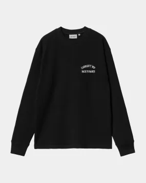 Basics Script Long Sleeve T-Shirt | Black / White