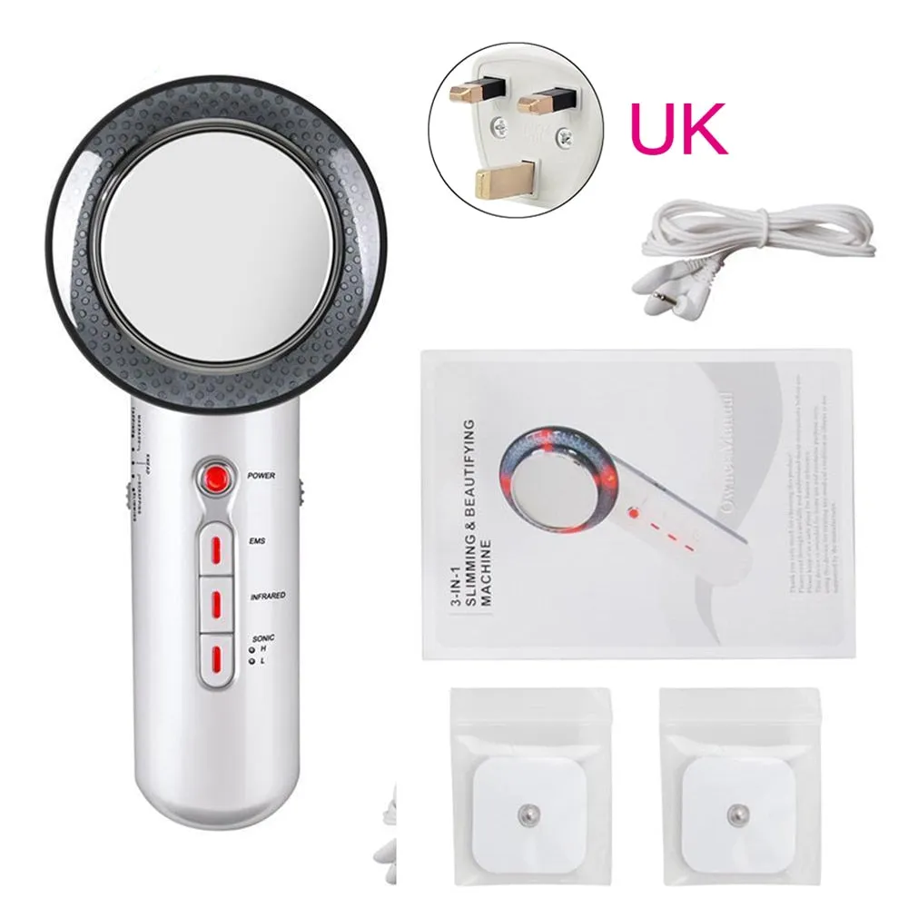 Body Slimming Massager 3 in 1 EMS Infrared Ultrasonic Massager Ultrasound Slimming Fat Burner Cavitation Face Beauty Machine