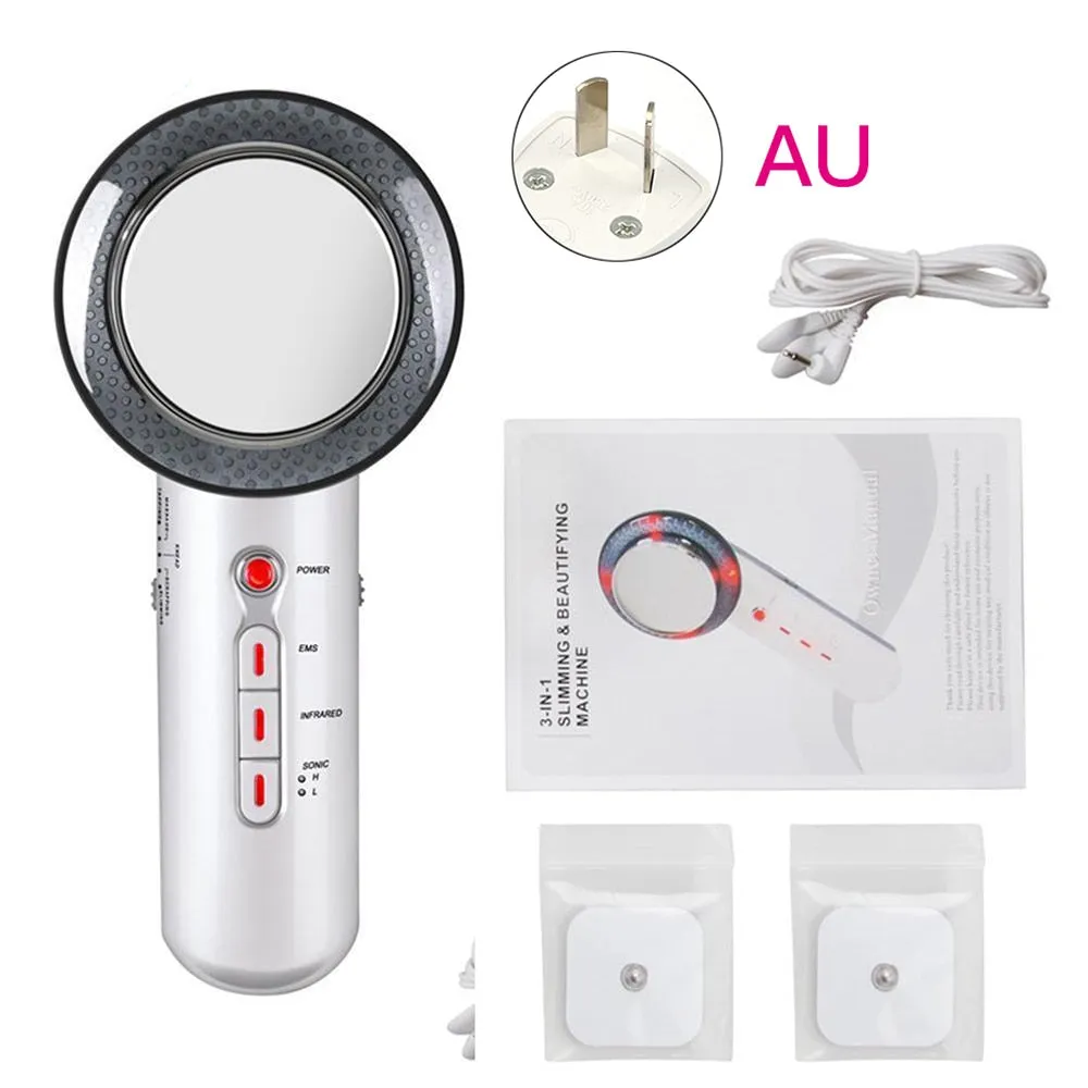 Body Slimming Massager 3 in 1 EMS Infrared Ultrasonic Massager Ultrasound Slimming Fat Burner Cavitation Face Beauty Machine