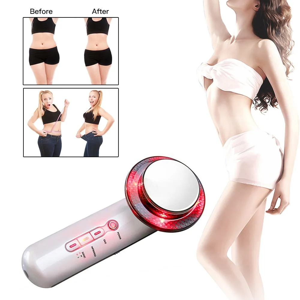 Body Slimming Massager 3 in 1 EMS Infrared Ultrasonic Massager Ultrasound Slimming Fat Burner Cavitation Face Beauty Machine