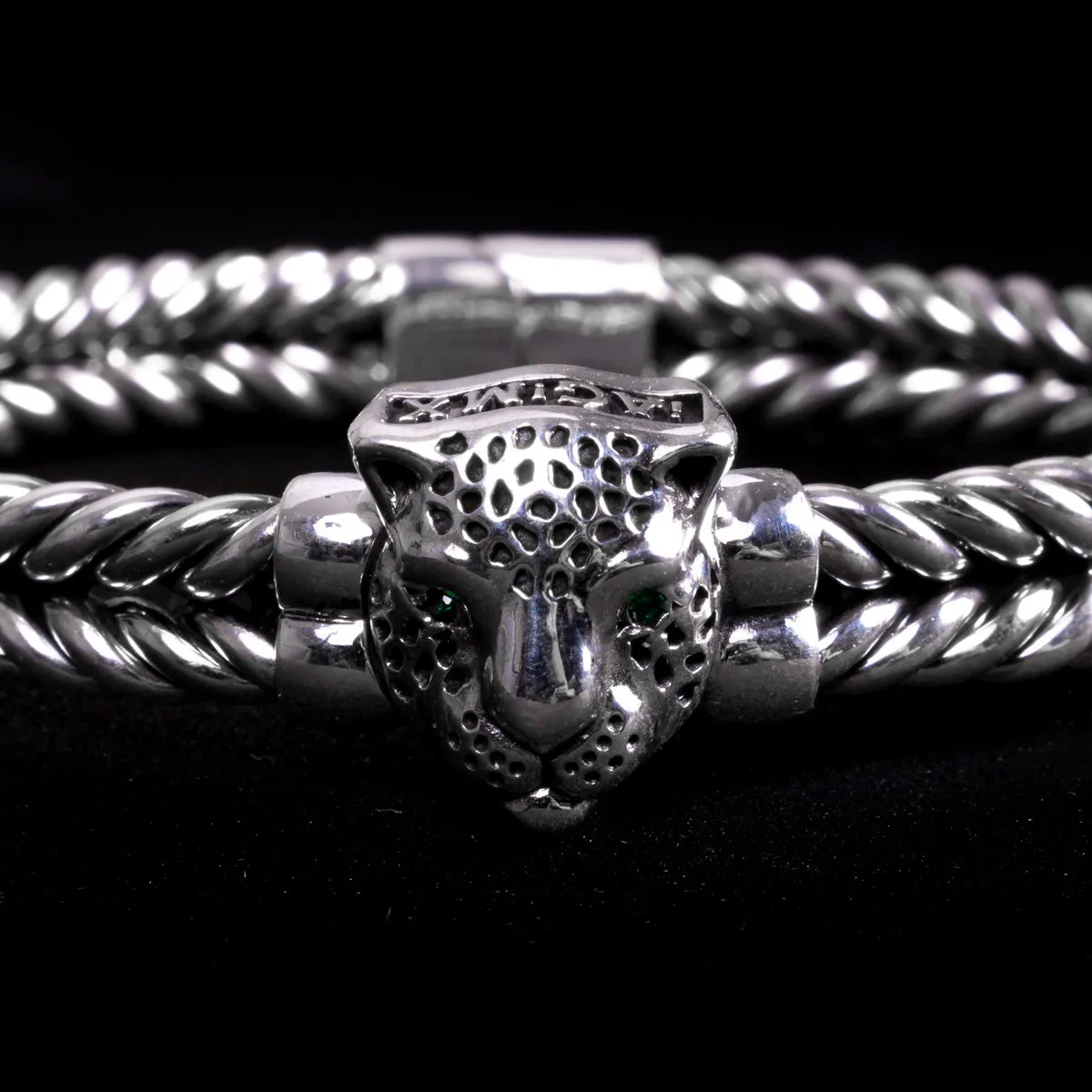 Brazalete Jaguar Plata 6.5