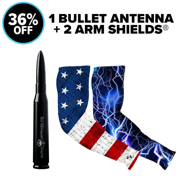 BULLET ANTENNA   2 ARM SHIELDS®