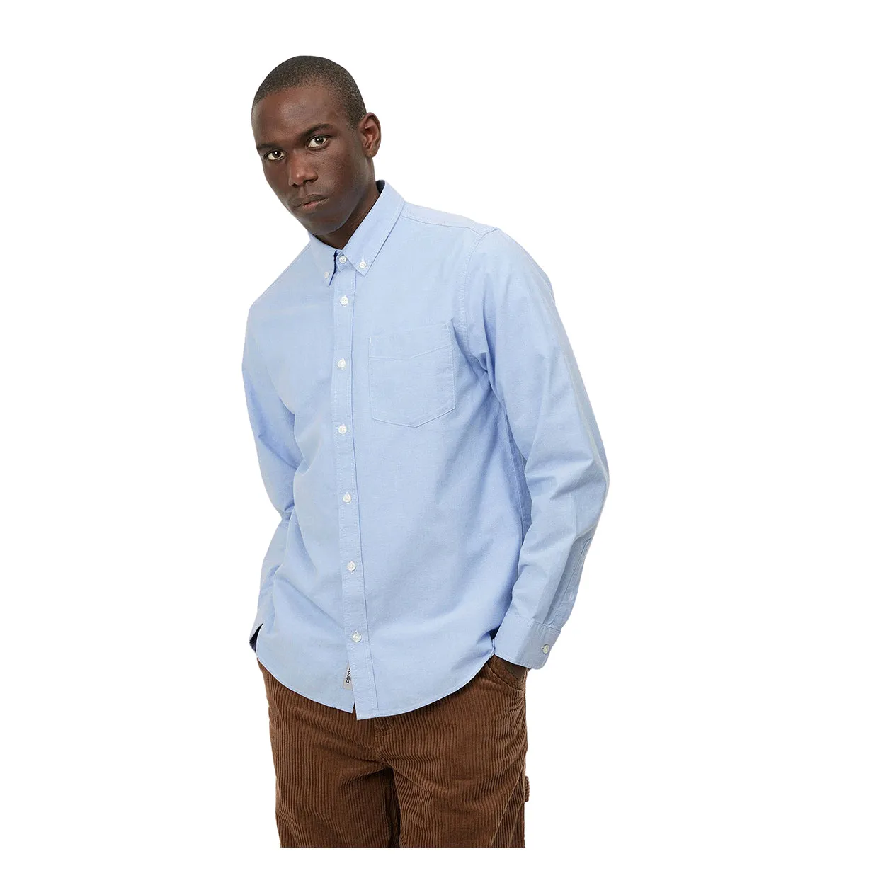 Camicia Carhartt WIP  L/S Button Down Pocket Celeste