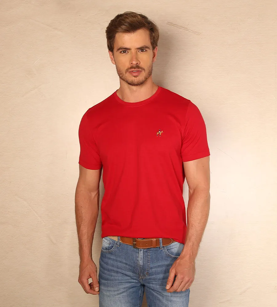 Camiseta Bordada C/R Rojo Ref. 152031223