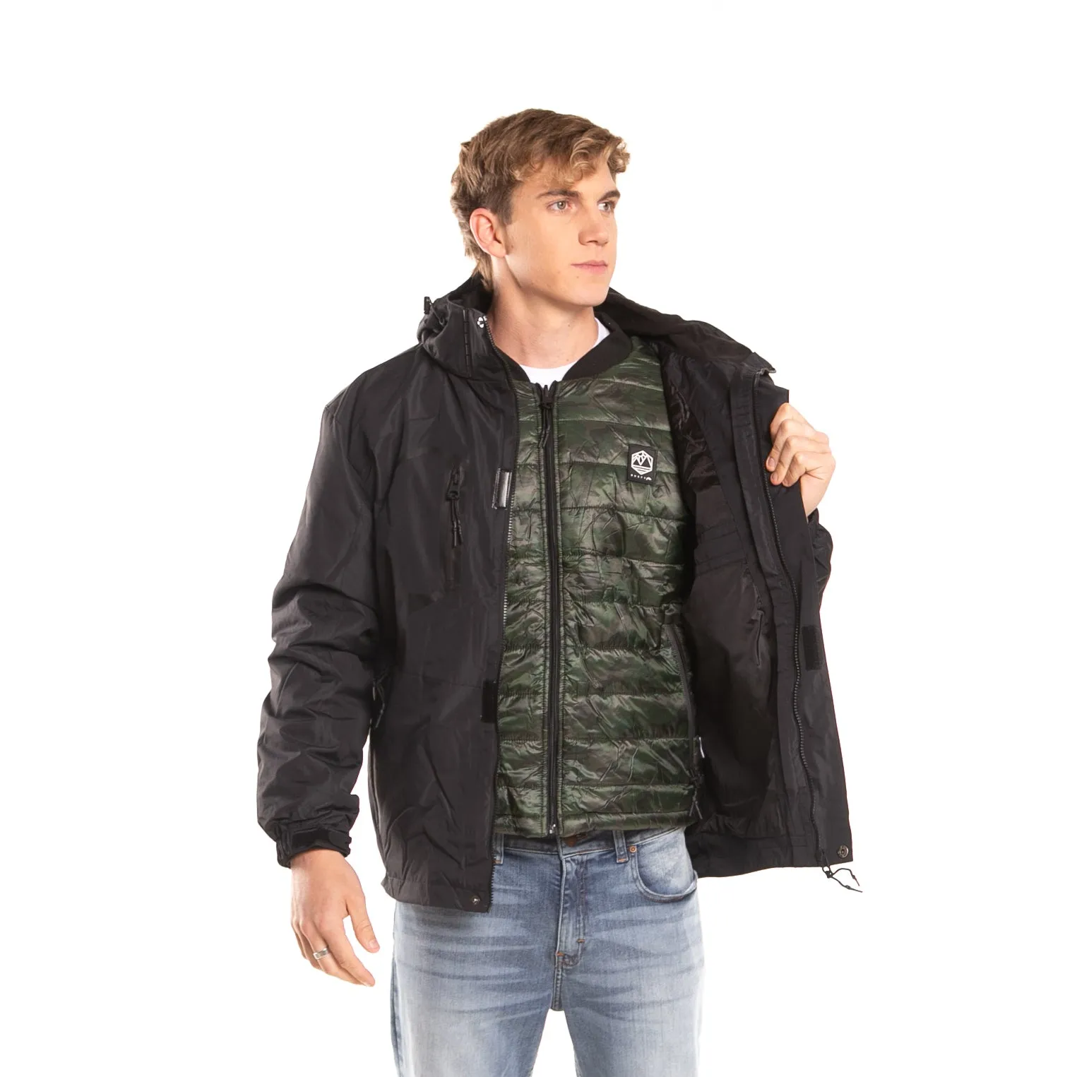 Campera Abrigo Rusty Double Dragon Jk Black