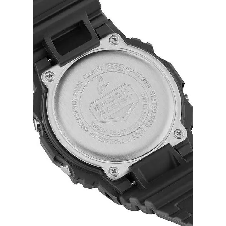 CASIO G-SHOCK DAY-DATE BLACK RUBBER STRAP MEN DIGITAL DIAL WATCH DW-5600UE-1JF