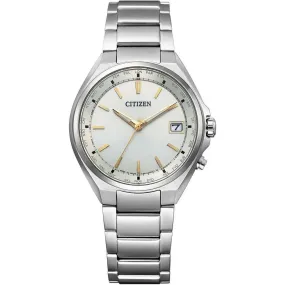 CITIZEN ATTESA RADIO CONTROL ECO DRIVE WORLD TIME DIRECT FLIGHT SILVER MEN WATCH CB1120-50P