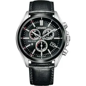 CITIZEN COLLECTION CONNECTED ECO-DRIVE W770 BLACK LEATHER STRAP MEN WATCH BZ1054-04E