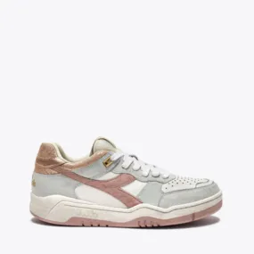 DIADORA HERITAGE SNEAKERS B.560 CRACKLE LAME' WN ROSA PESCA