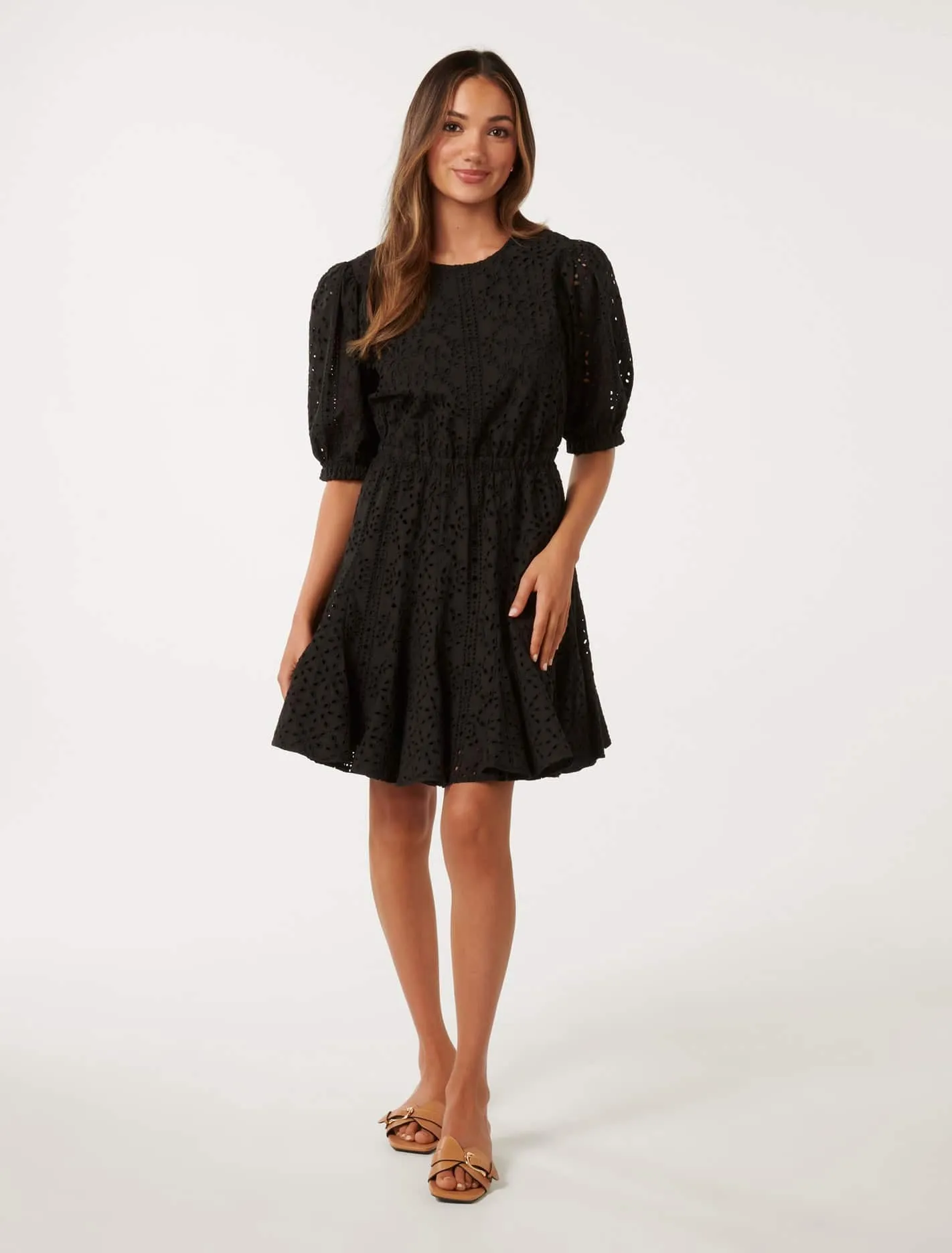 Dixie Petite Broderie Mini Dress