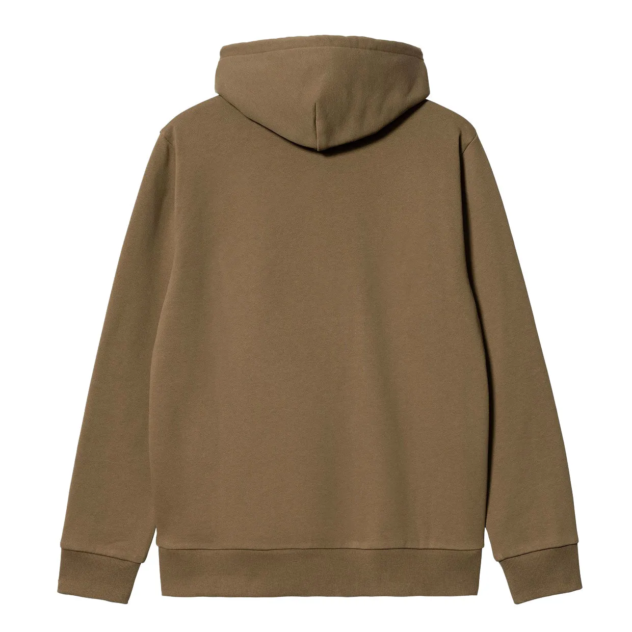 Felpa Carhartt WIP Hooded Script Embroidery Marrone