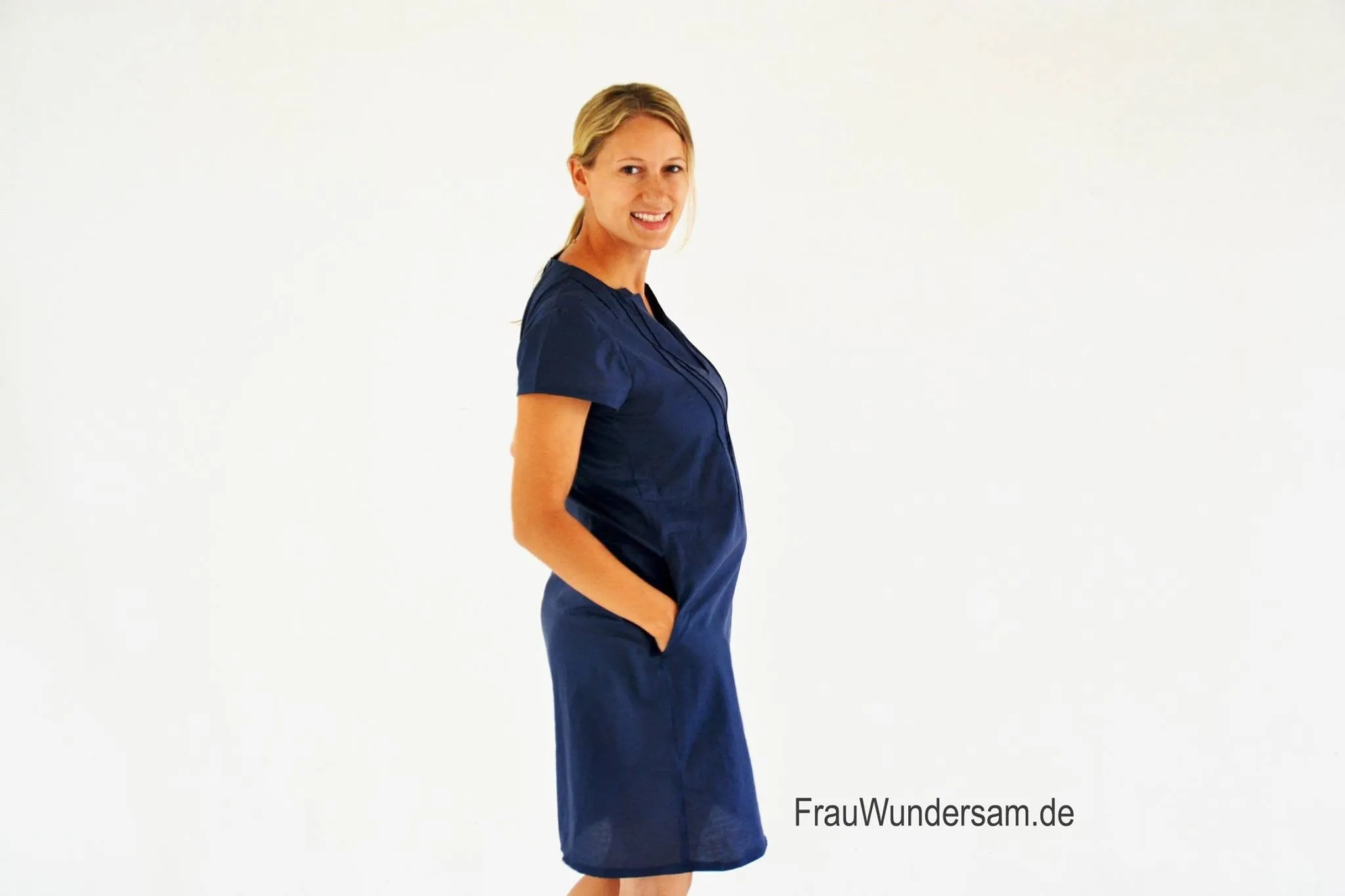 Finas Kleid- legeres Kleid mit wunderschönen Biesen (Papierschnittmuster)