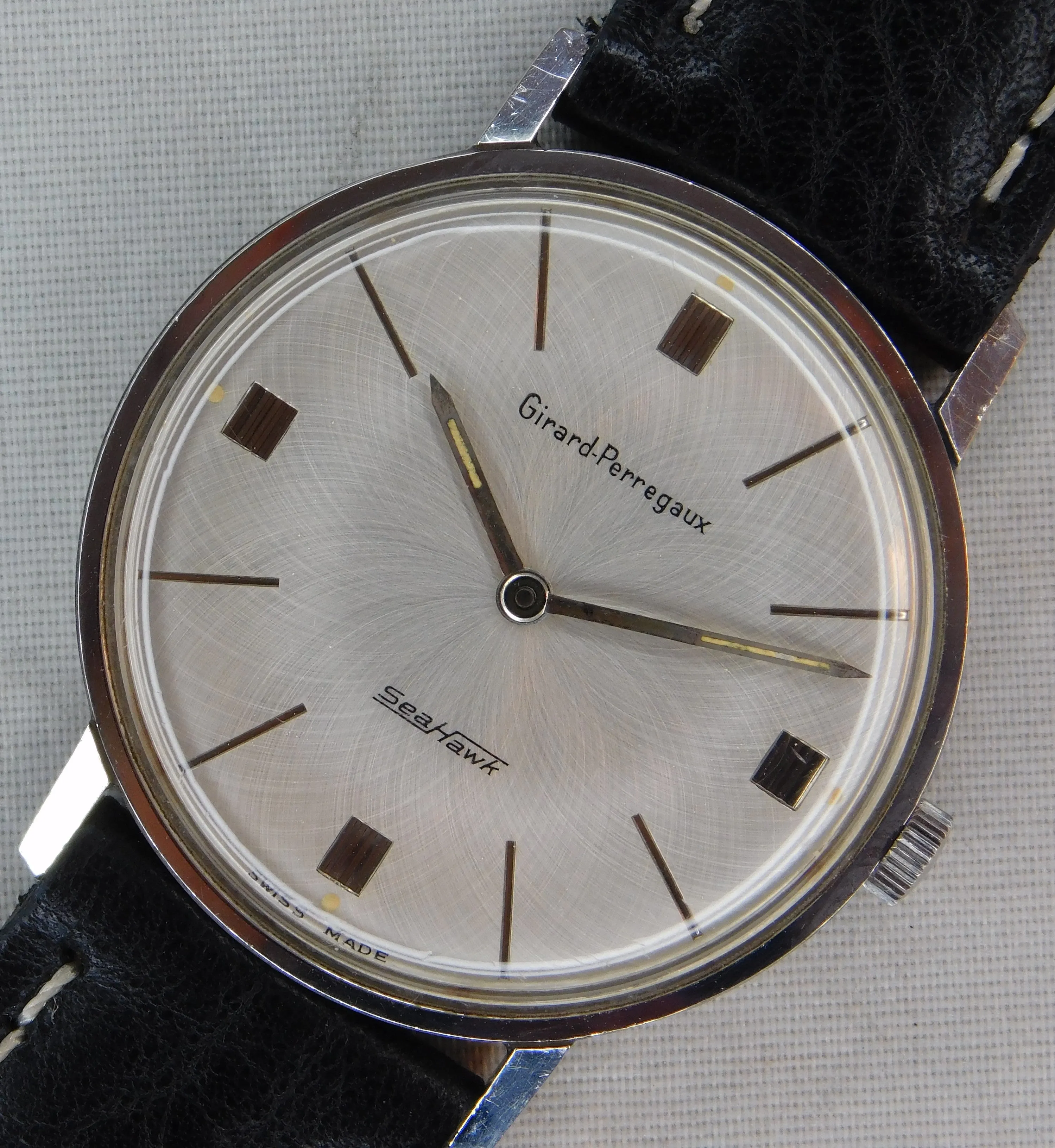 Girard Perregaux Sea Hawk Manual Wind Vintage 1960's Swiss Mens Watch....33mm