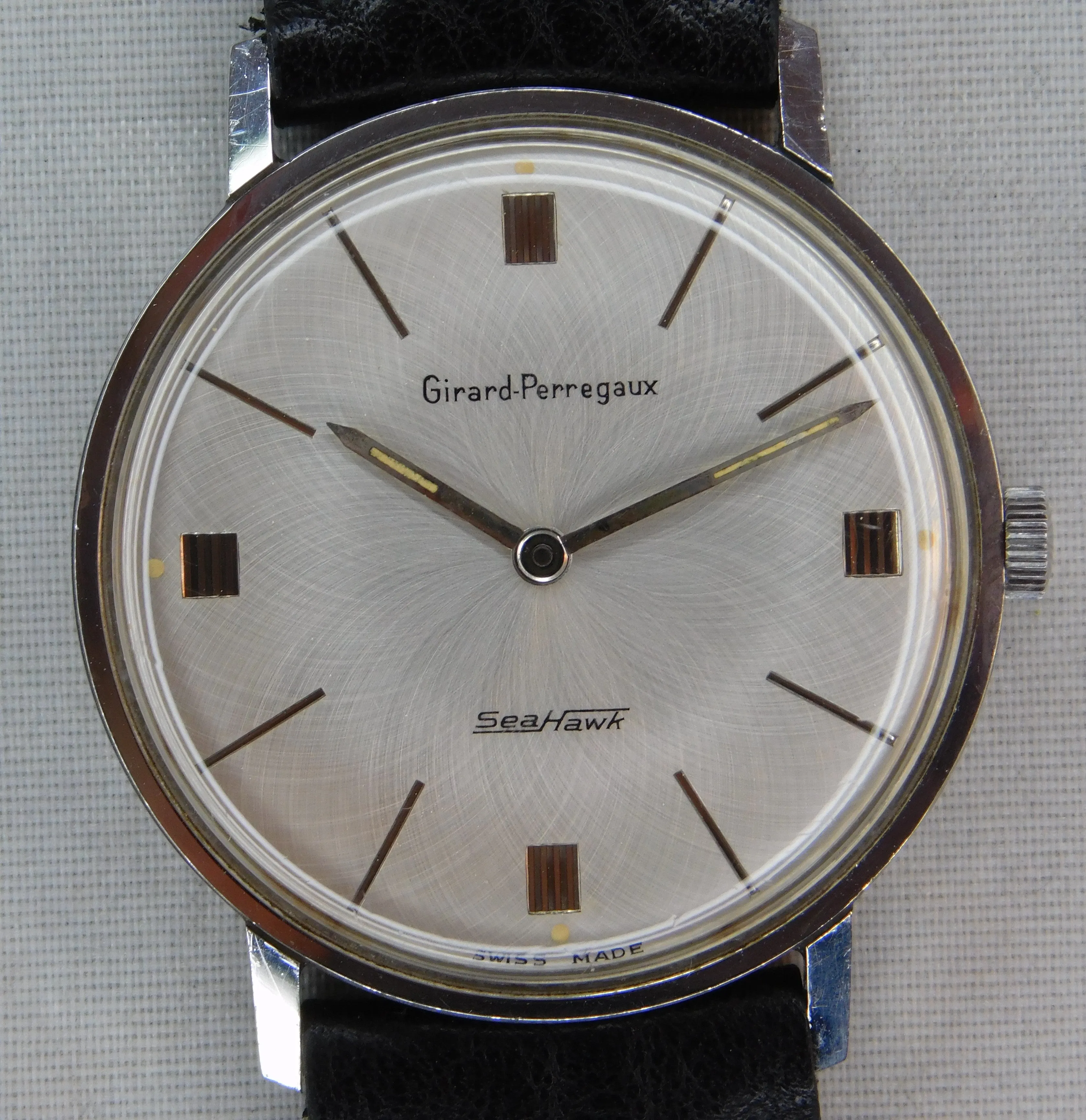 Girard Perregaux Sea Hawk Manual Wind Vintage 1960's Swiss Mens Watch....33mm