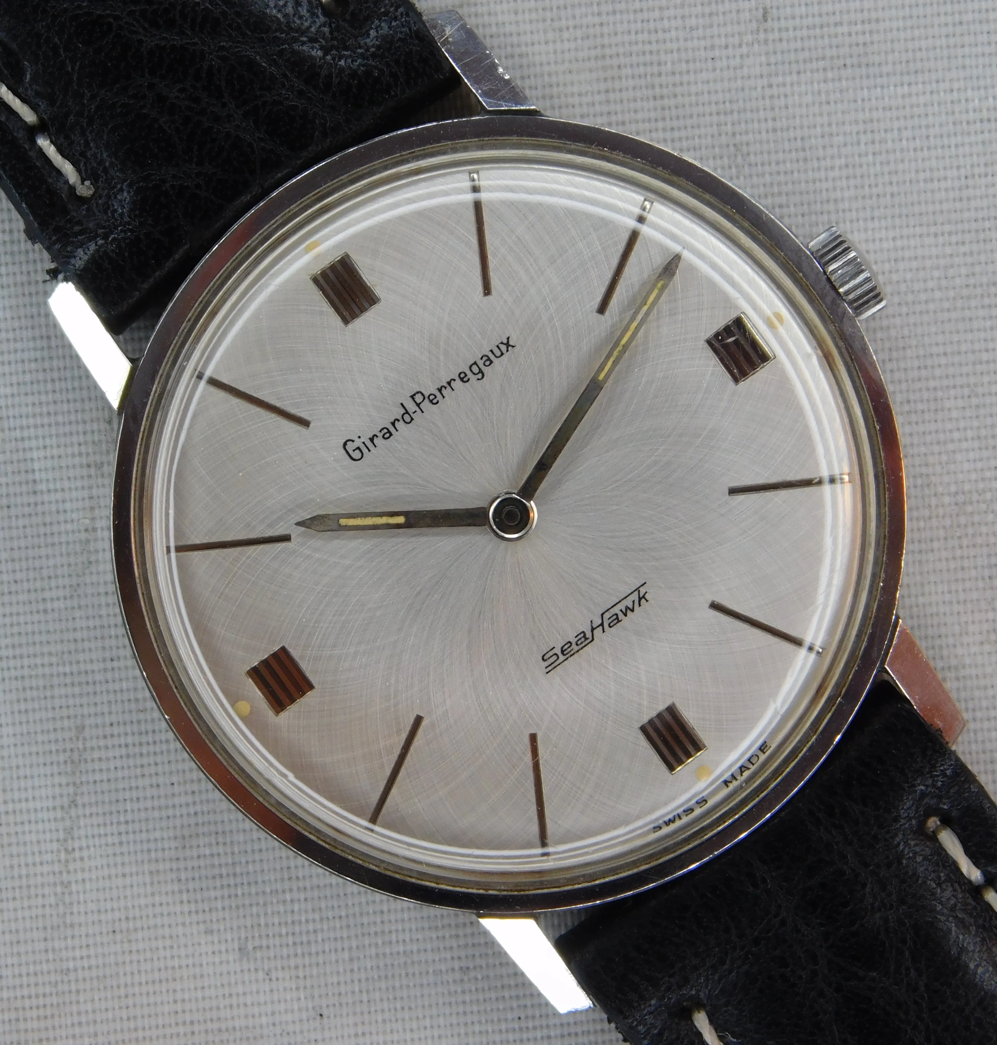 Girard Perregaux Sea Hawk Manual Wind Vintage 1960's Swiss Mens Watch....33mm