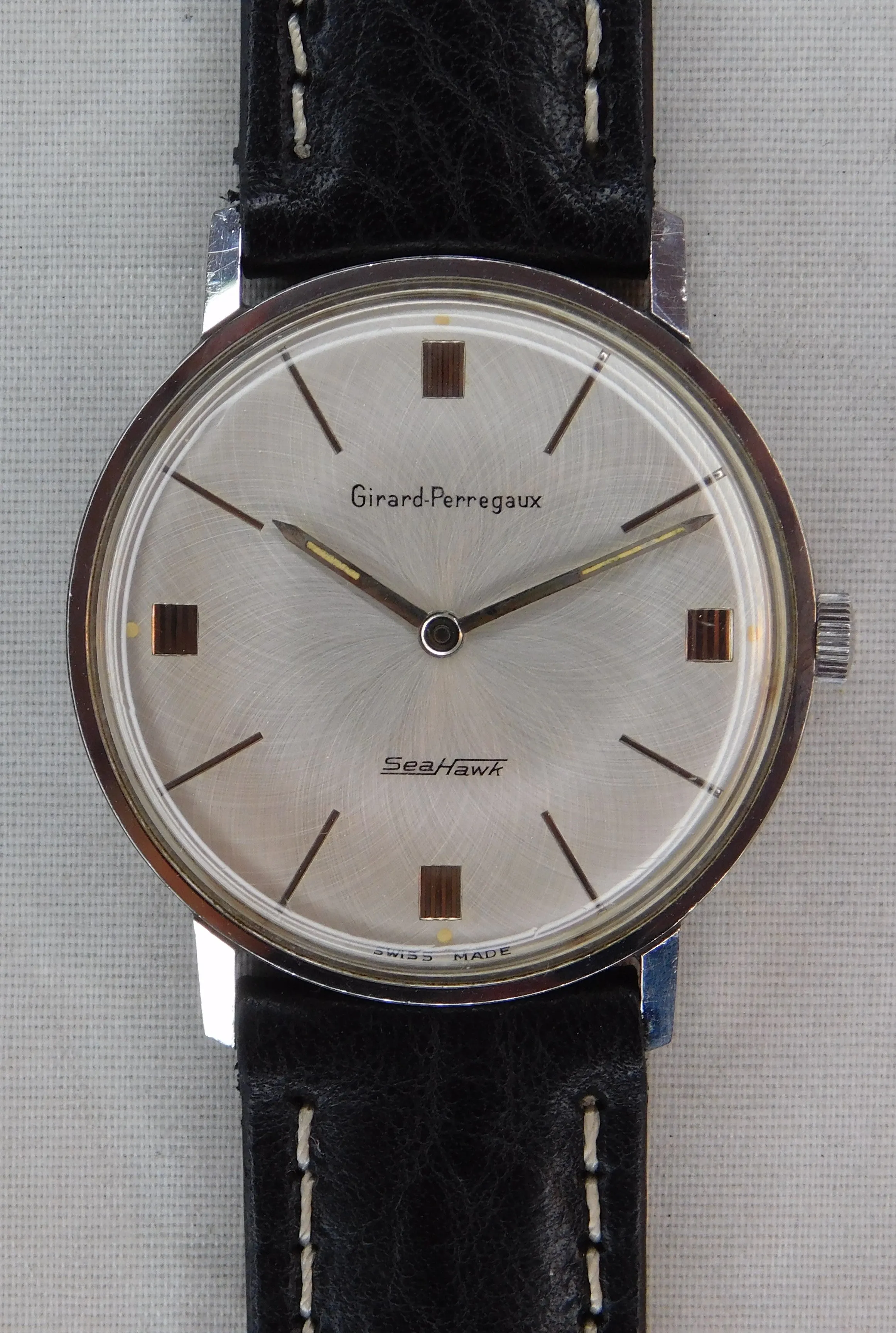 Girard Perregaux Sea Hawk Manual Wind Vintage 1960's Swiss Mens Watch....33mm