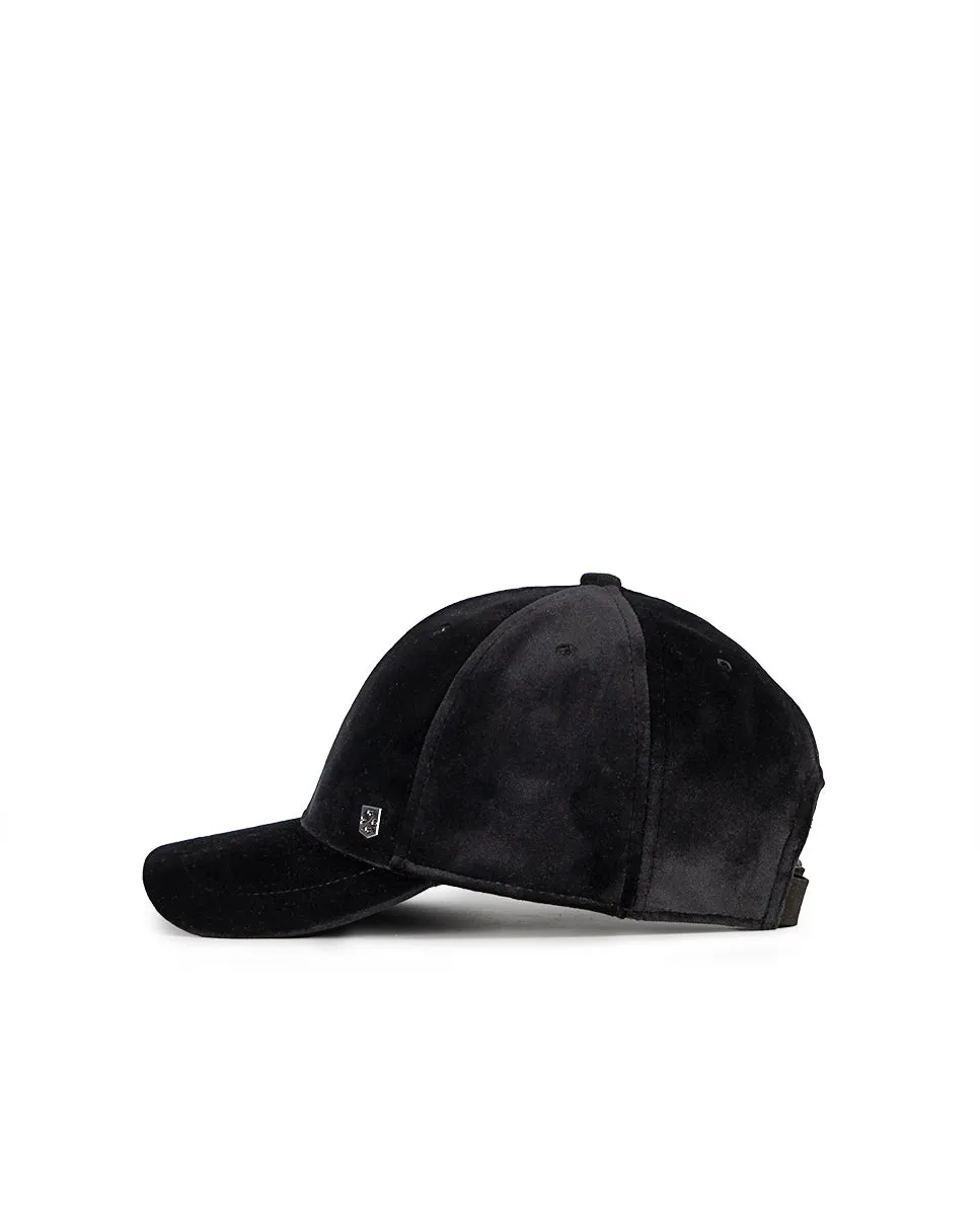 Gorra Popa Terciopelo Negro