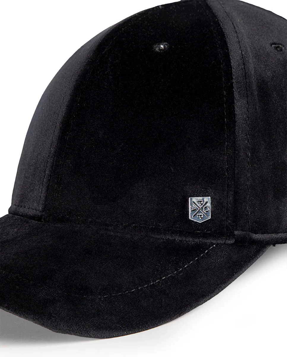 Gorra Popa Terciopelo Negro