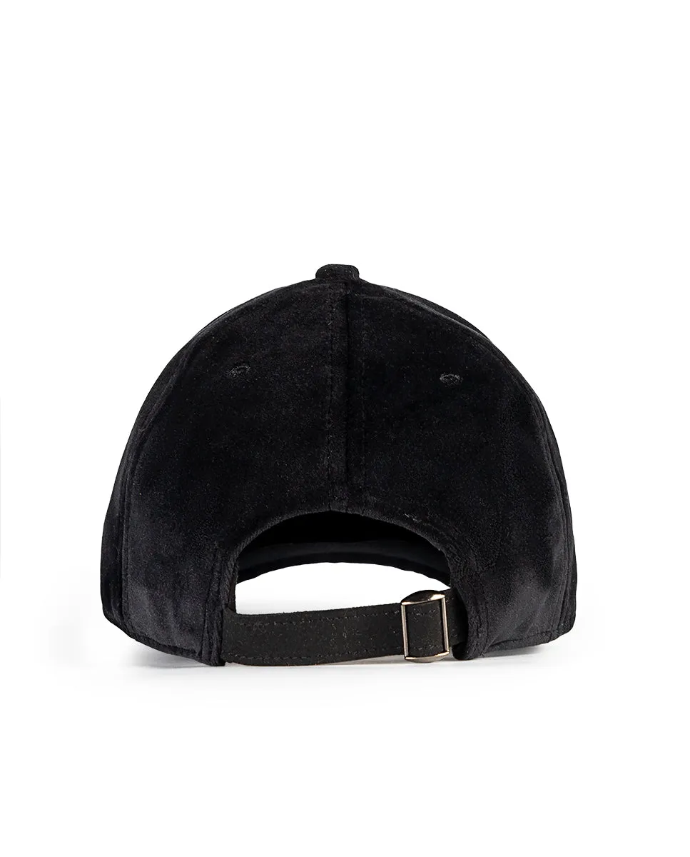 Gorra Popa Terciopelo Negro