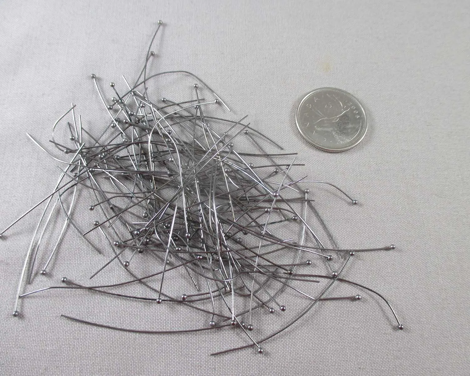 Gun Metal Head Pins 0.5x50mm 100pcs (2370)