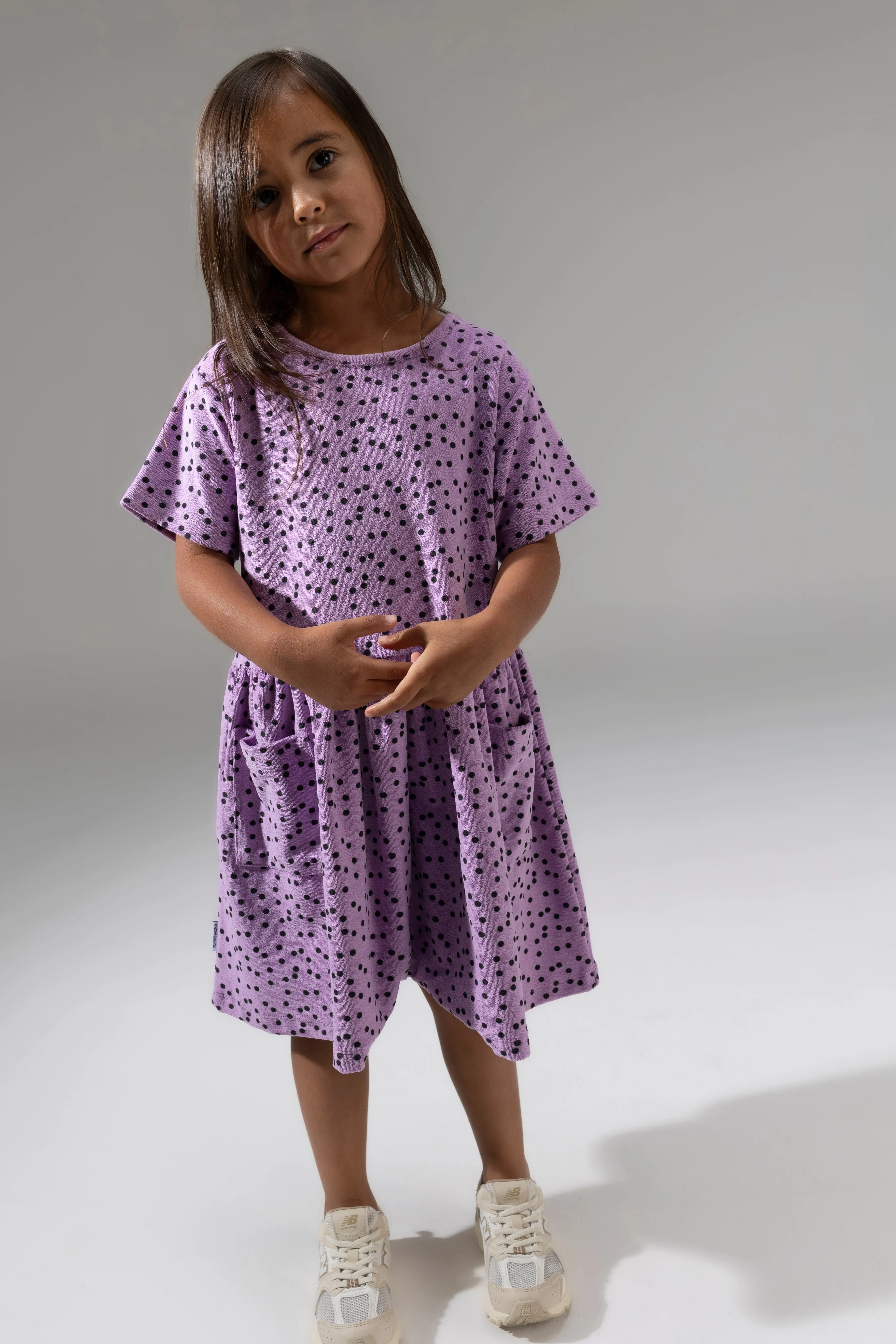 Kinderjurk Stip Violet