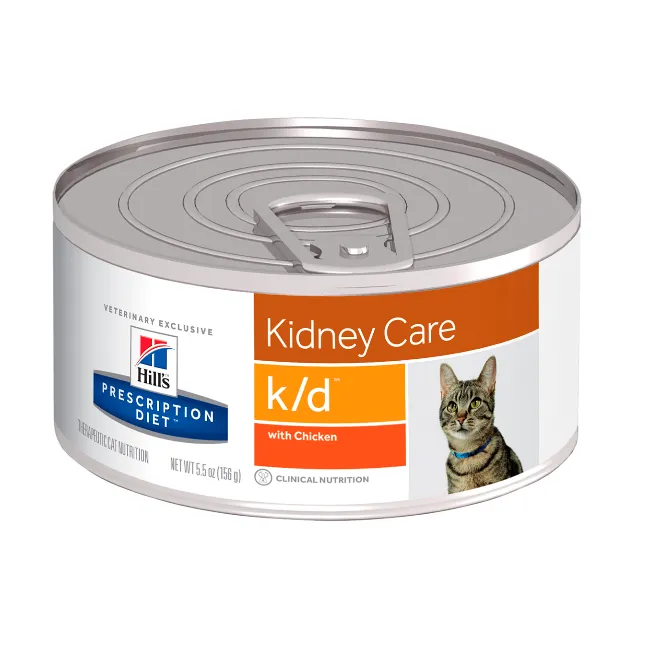 Lata Hills K/d Kidney Care Cuidado Del Rion 156 Gr para Gato