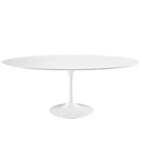 Lippa 78" Oval Wood Top Dining Table