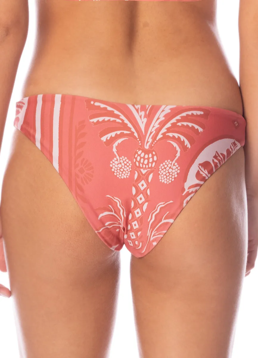 Maaji Botanic Engraving Flirt Low Rise Thin Side Bikini Bottom