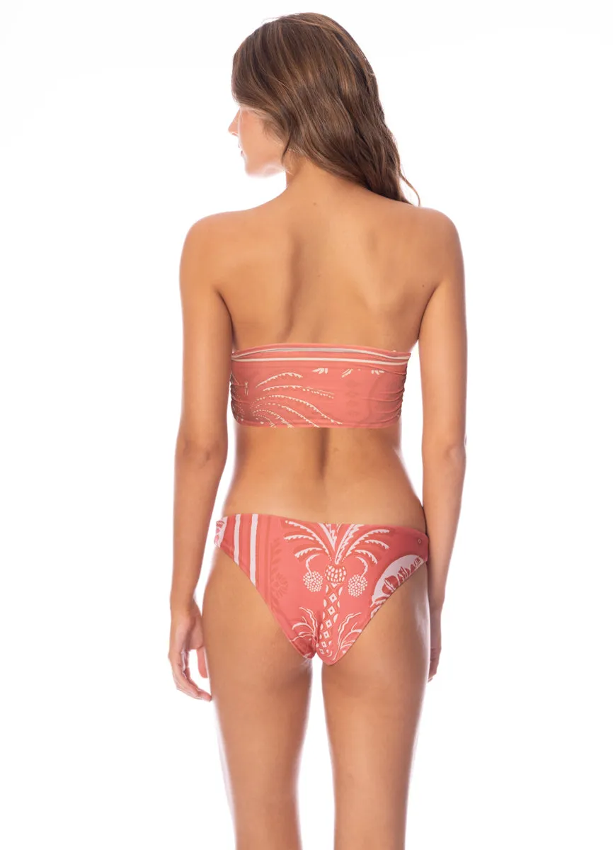 Maaji Botanic Engraving Flirt Low Rise Thin Side Bikini Bottom