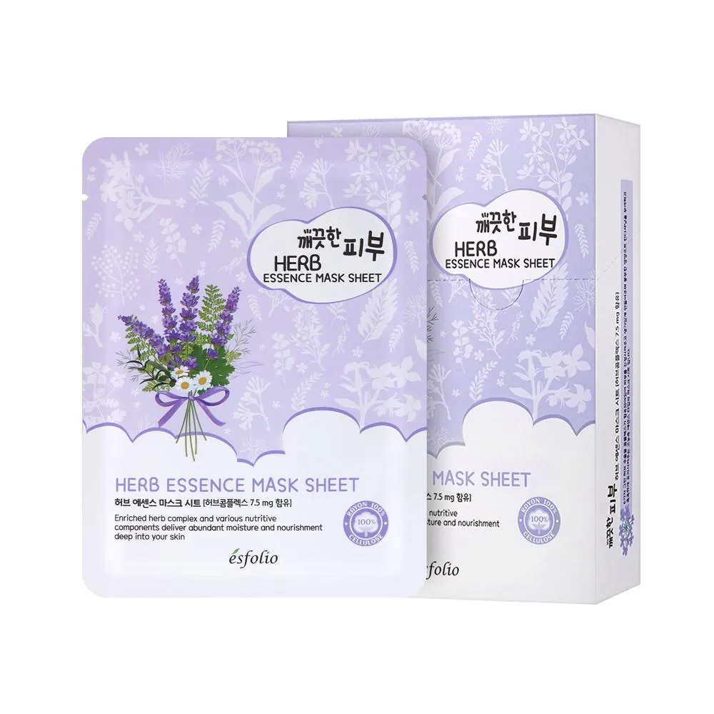 Mascarilla facial Esfolio PURE SKIN ESSENCE MASK SHEET HERB