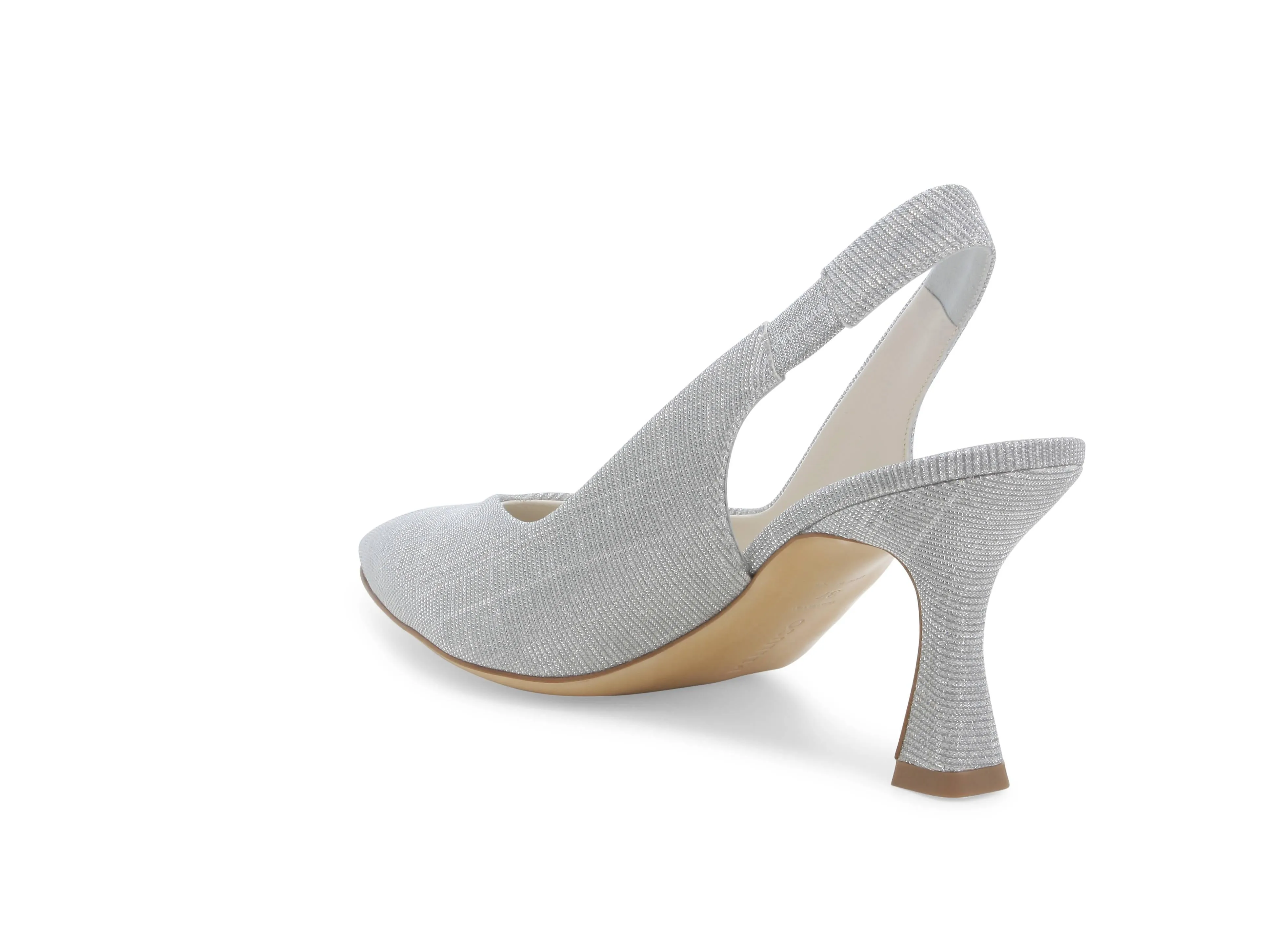 Melluso Slingback Elegante Punta Sfilata Tomaia Tessuto