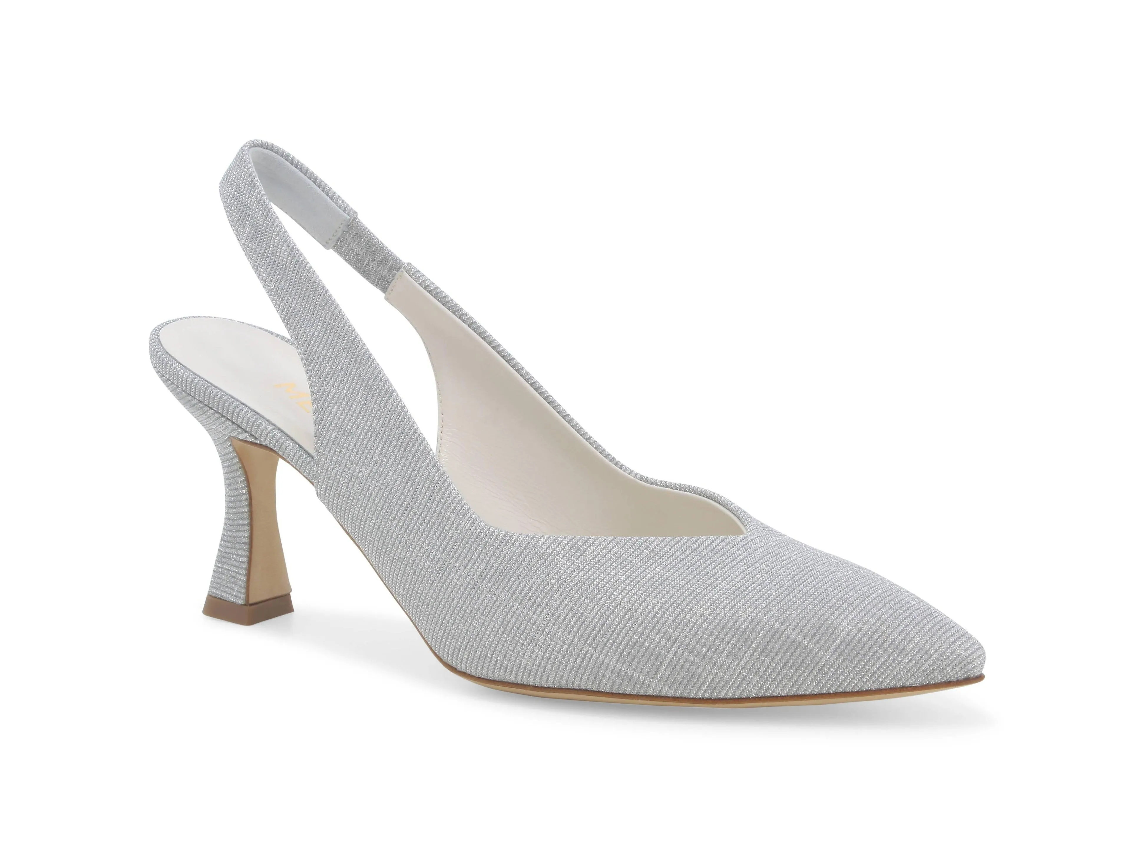 Melluso Slingback Elegante Punta Sfilata Tomaia Tessuto