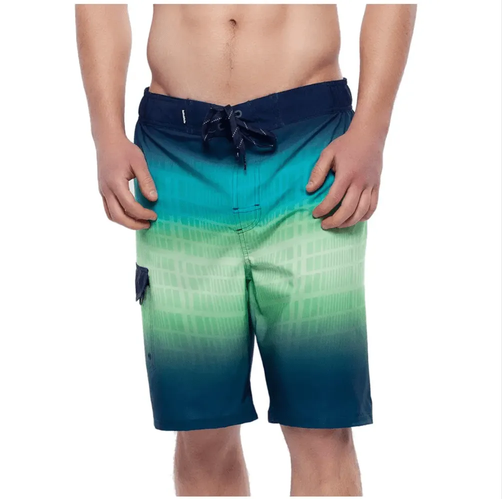 Men's 4-Way Stretch Board Shorts 9" Quick Dry Beach Swimwear